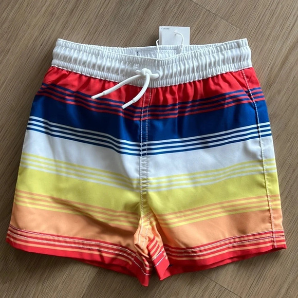 Janie and Jack Striped Swimsuit - Picture 3 of 8